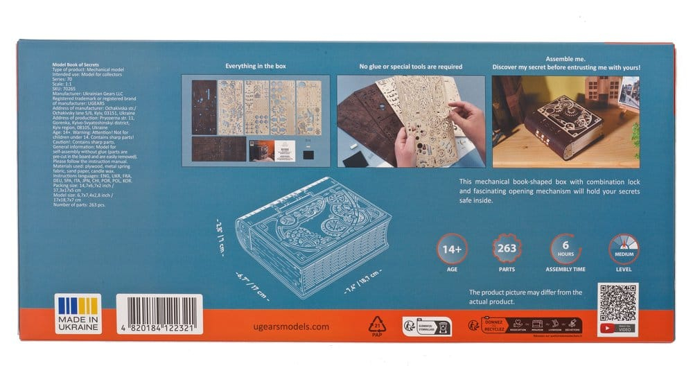 Ugears 3D Wooden Puzzle Book of Secrets [24]