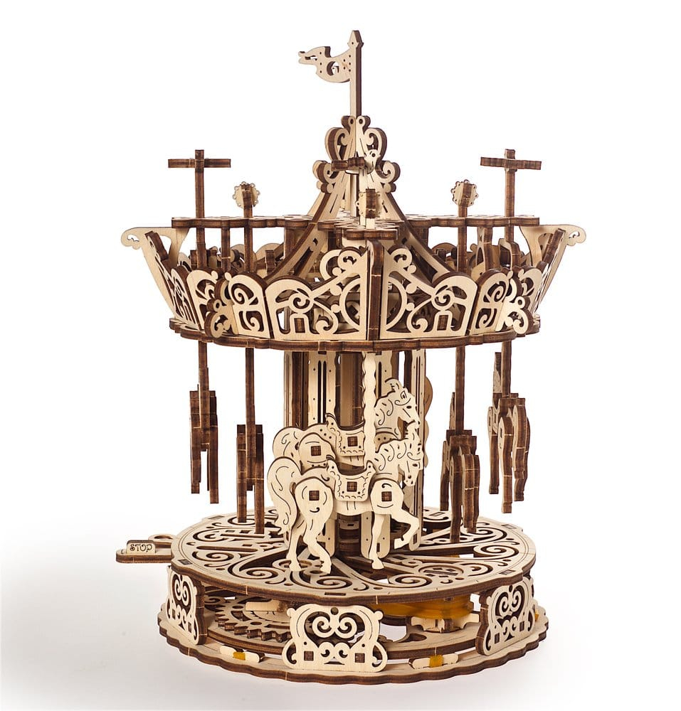 Ugears 3D Wooden Puzzle Carousel [26]