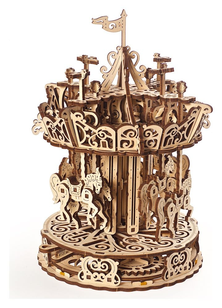 Ugears 3D Wooden Puzzle Carousel [19]