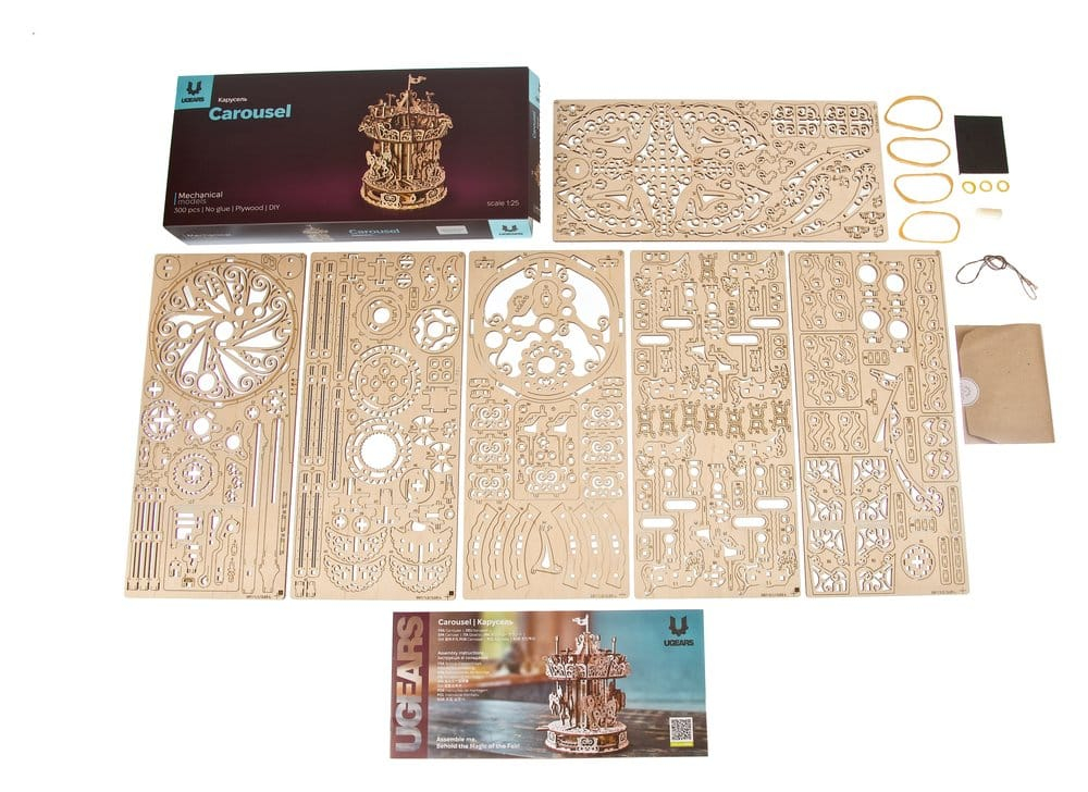 Ugears 3D Wooden Puzzle Carousel [3]