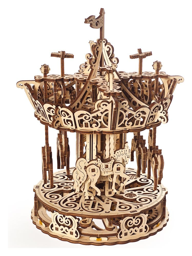 Ugears 3D Wooden Puzzle Carousel [18]