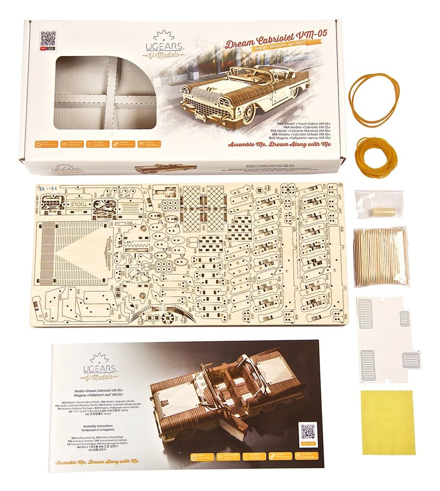 Ugears 3D Wooden Puzzle Dream Cabriolet VM-05 [3]