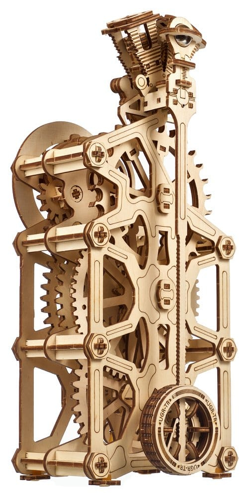 Ugears 3D Wooden Puzzle Engine Clock [9]