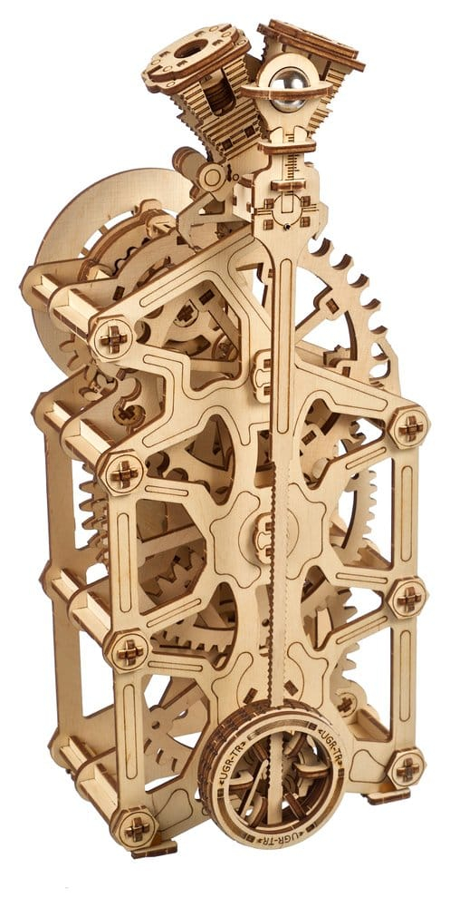 Ugears 3D Wooden Puzzle Engine Clock [10]