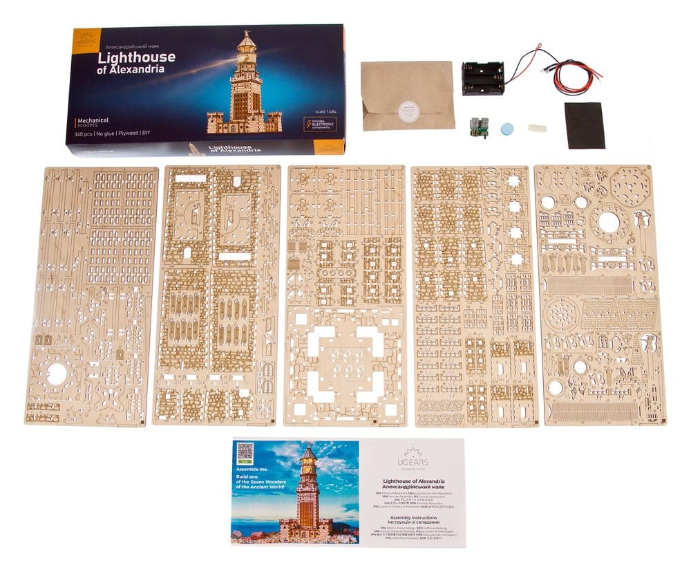 Ugears 3D Wooden Puzzle Lighthouse of Alexandria [3]