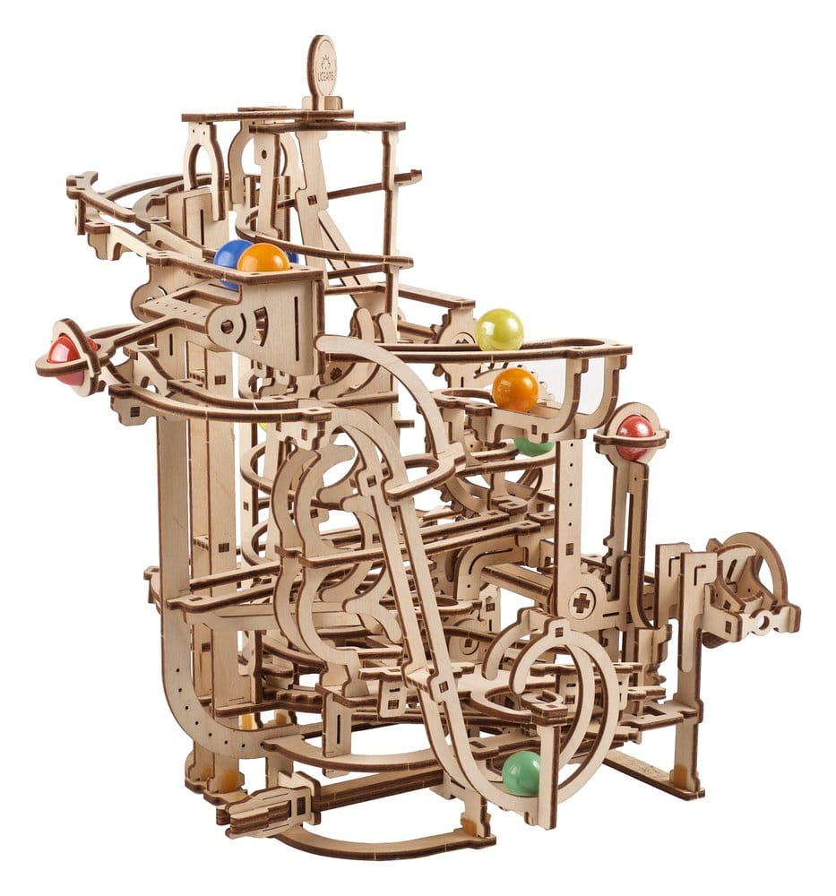 Ugears 3D Wooden Puzzle Marble Run Spiral Hoist [3]