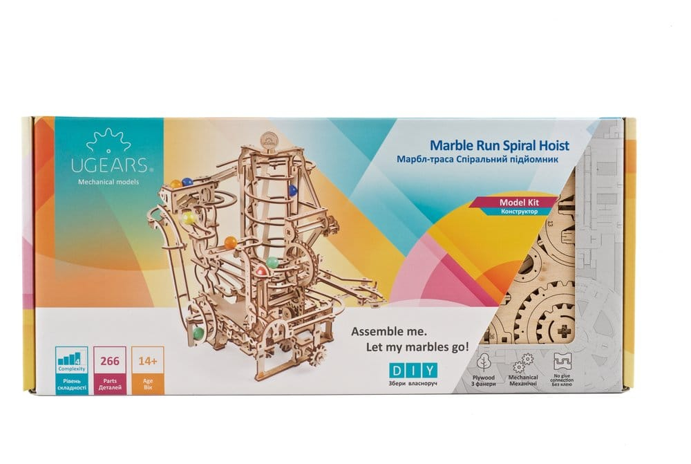 Ugears 3D Wooden Puzzle Marble Run Spiral Hoist [23]