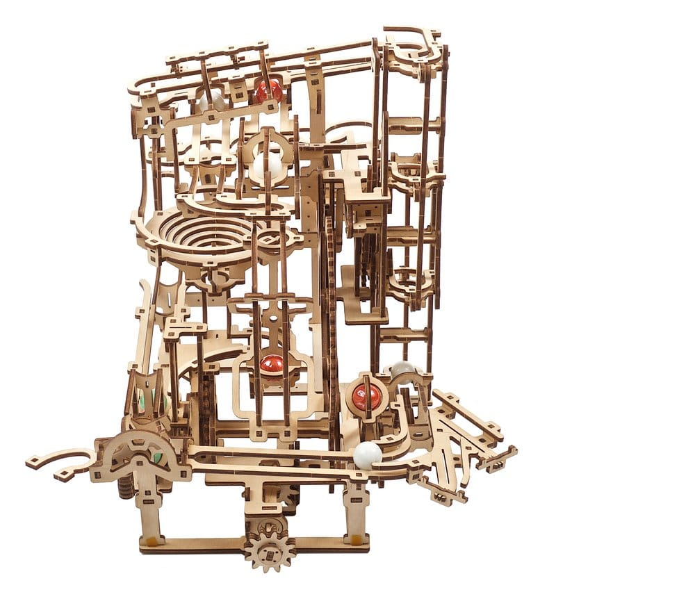Ugears 3D Wooden Puzzle Marble Run Stepped Hoist [20]