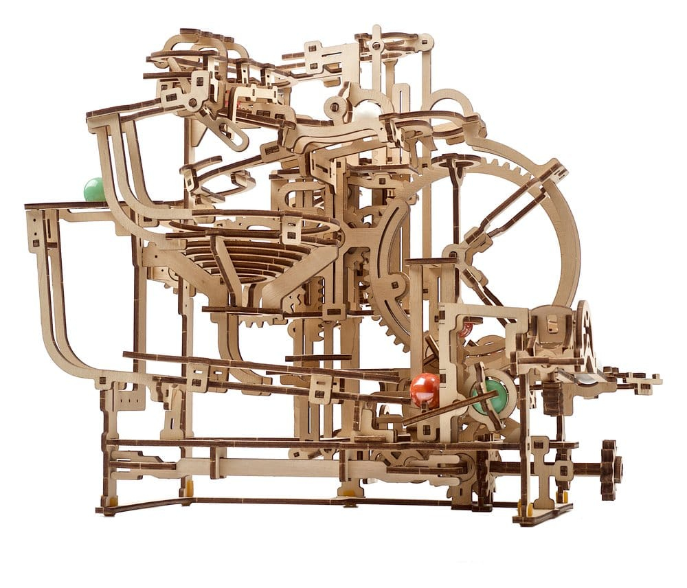 Ugears 3D Wooden Puzzle Marble Run Stepped Hoist [3]