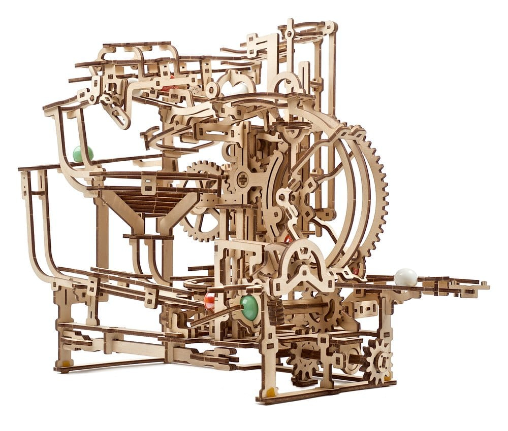 Ugears 3D Wooden Puzzle Marble Run Stepped Hoist [2]