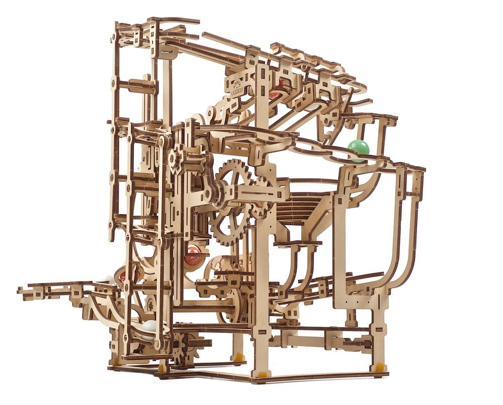 Ugears 3D Wooden Puzzle Marble Run Stepped Hoist [8]