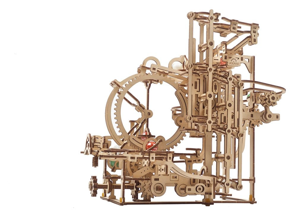 Ugears 3D Wooden Puzzle Marble Run Stepped Hoist [12]
