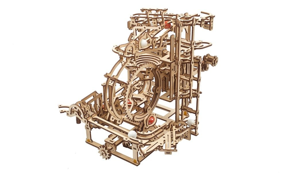 Ugears 3D Wooden Puzzle Marble Run Stepped Hoist [16]