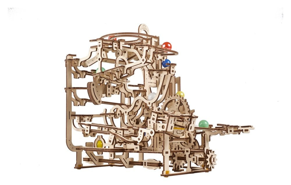 Ugears 3D Wooden Puzzle Marble Run Tiered Hoist [22]