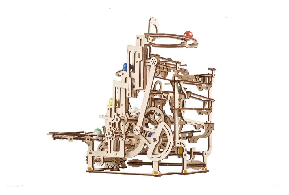 Ugears 3D Wooden Puzzle Marble Run Tiered Hoist [11]