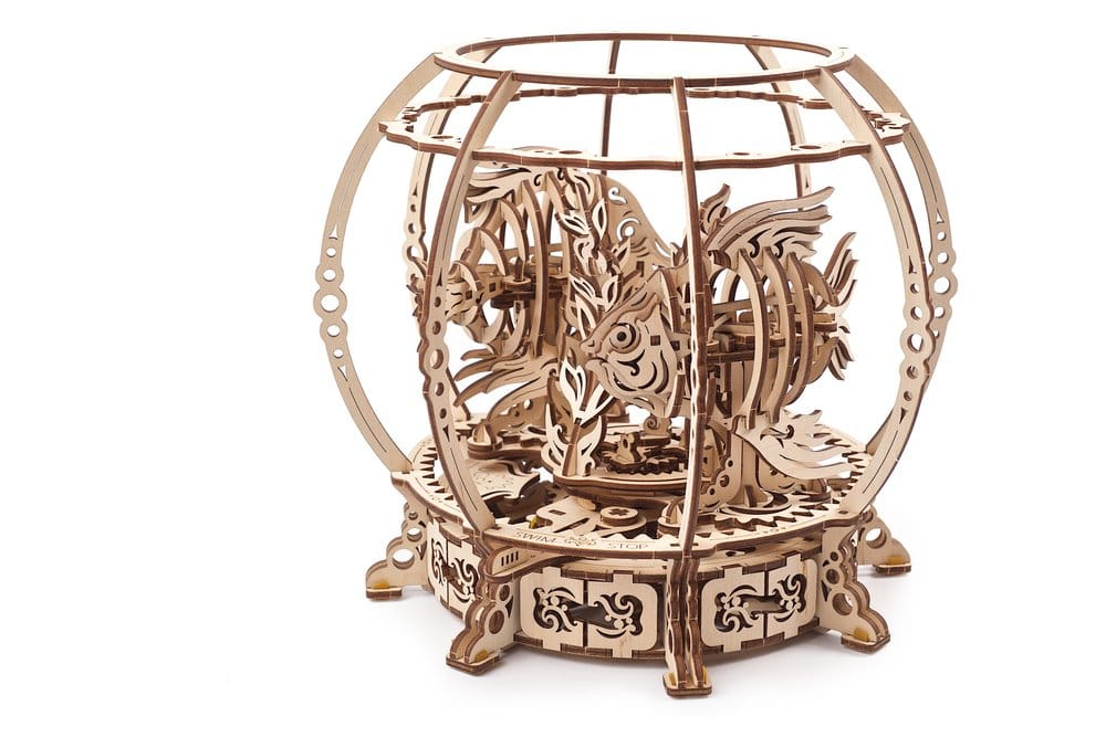 Ugears 3D Wooden Puzzle Mechanical Aquarium [9]