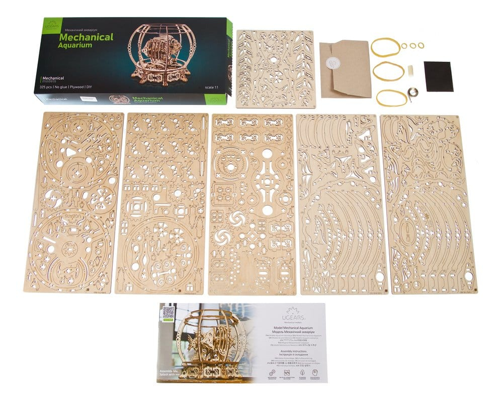 Ugears 3D Wooden Puzzle Mechanical Aquarium [25]