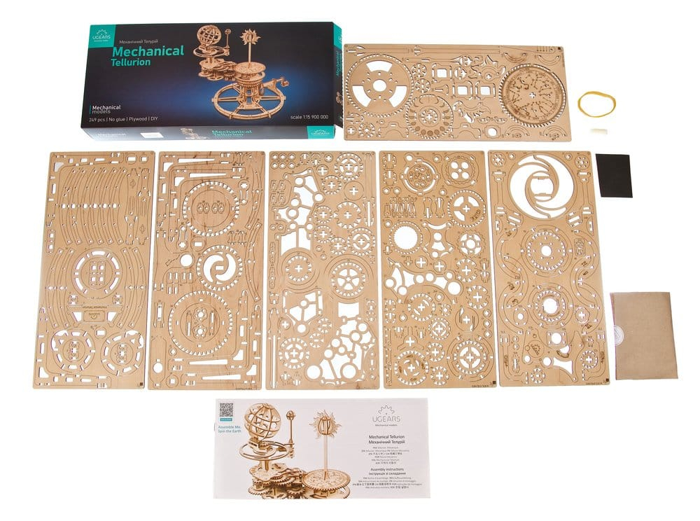 Ugears 3D Wooden Puzzle Mechanical Tellurion [25]