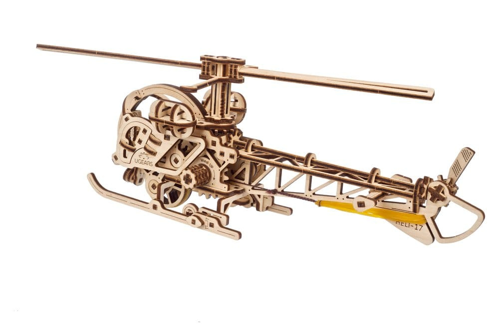 Ugears 3D Wooden Puzzle Mini Helicopter [12]