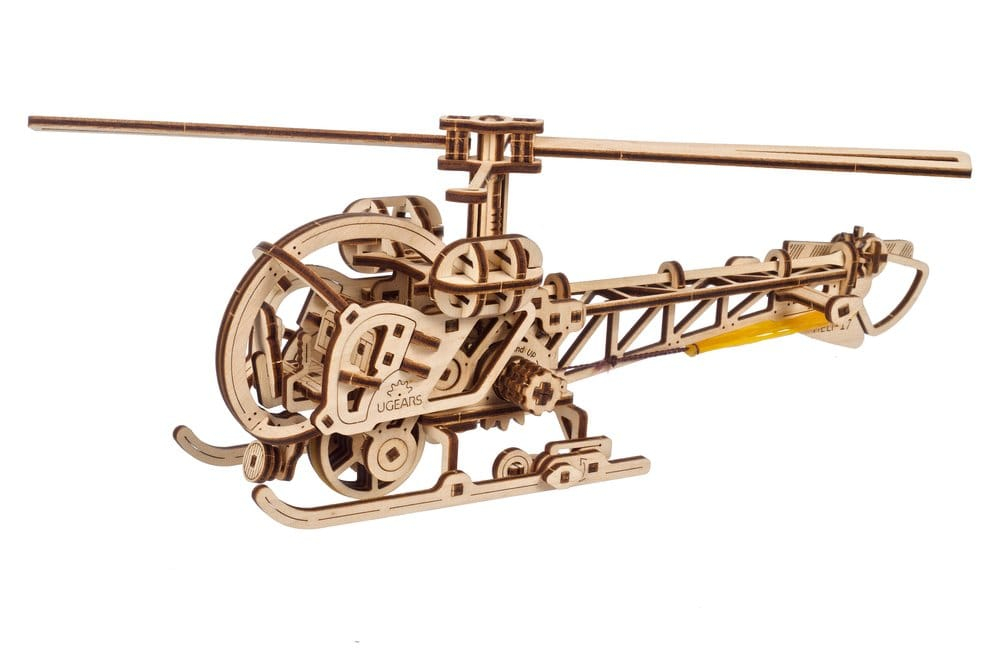 Ugears 3D Wooden Puzzle Mini Helicopter [8]