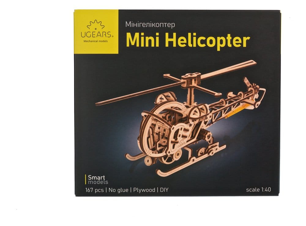 Ugears 3D Wooden Puzzle Mini Helicopter [23]