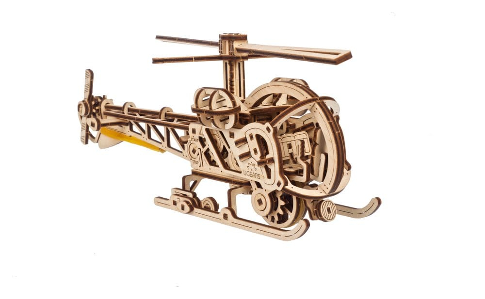 Ugears 3D Wooden Puzzle Mini Helicopter [4]