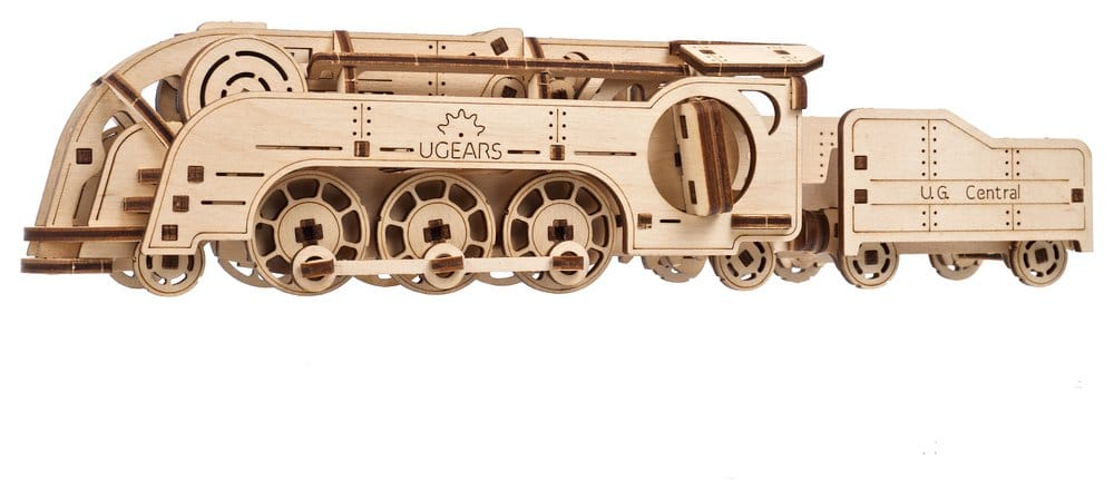 Ugears 3D Wooden Puzzle Mini Locomotive [2]