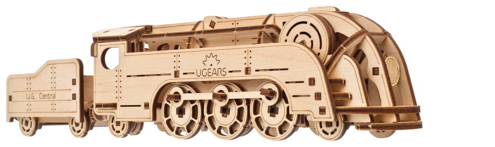 Ugears 3D Wooden Puzzle Mini Locomotive [7]