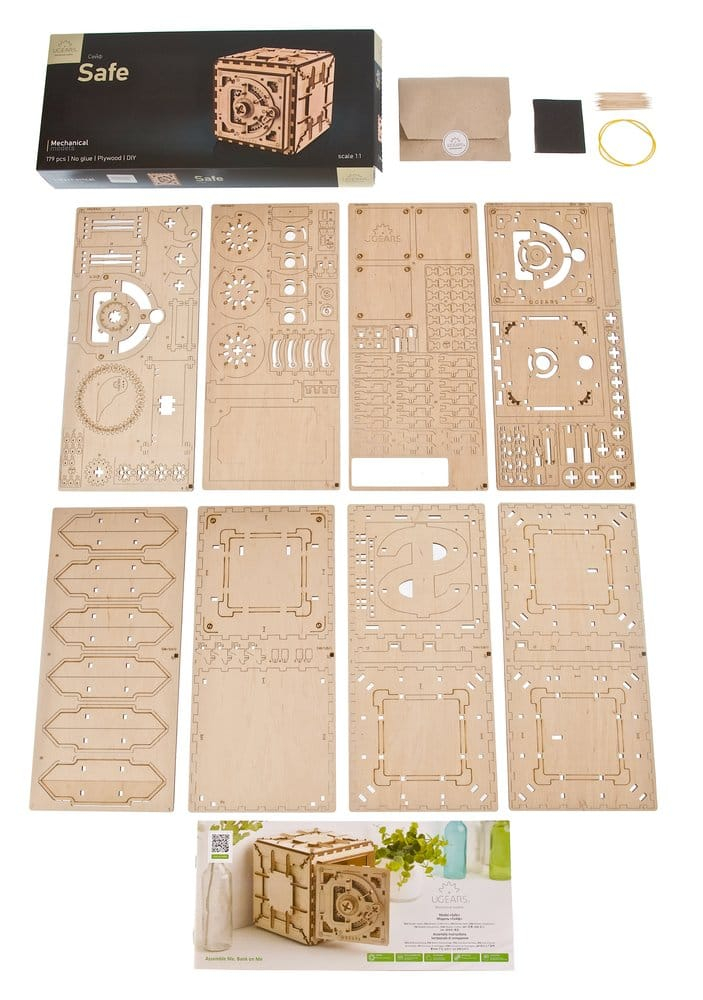 Ugears 3D Wooden Puzzle Safe [3]