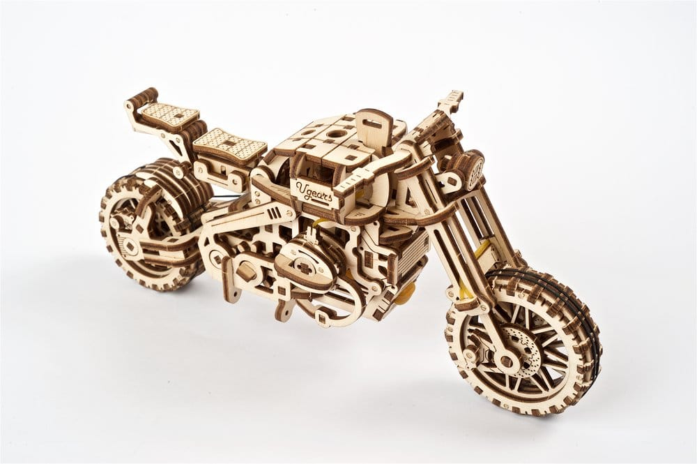 Ugears 3D Wooden Puzzle Scrambler UGR-10 with sidecar [25]