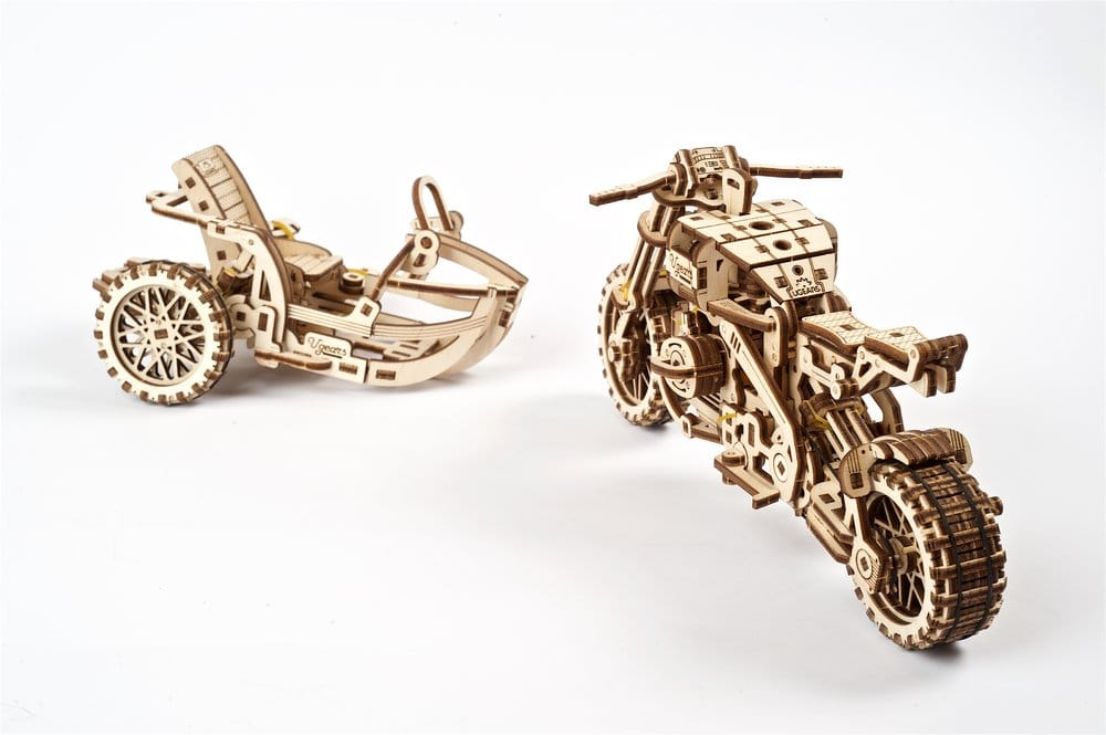Ugears 3D Wooden Puzzle Scrambler UGR-10 with sidecar [16]