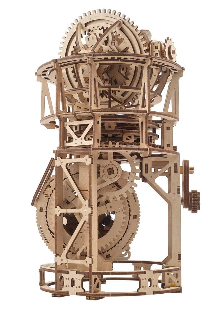 Ugears 3D Wooden Puzzle Sky Watcher Tourbillon Table Clock [13]