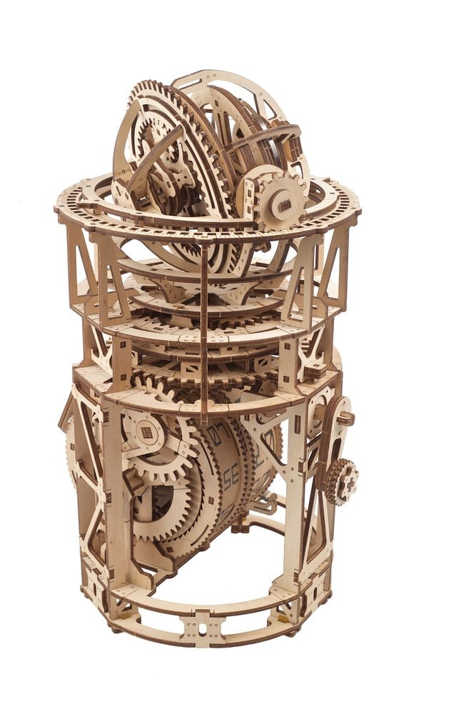 Ugears 3D Wooden Puzzle Sky Watcher Tourbillon Table Clock [12]