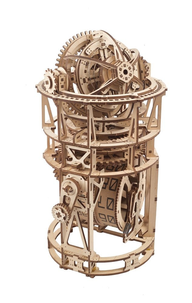 Ugears 3D Wooden Puzzle Sky Watcher Tourbillon Table Clock [7]