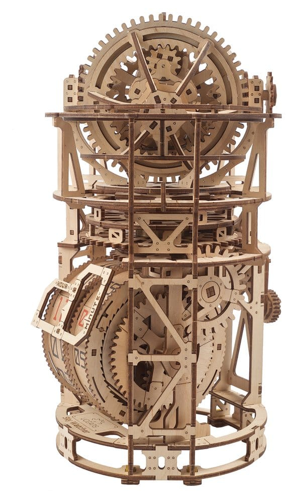Ugears 3D Wooden Puzzle Sky Watcher Tourbillon Table Clock [16]