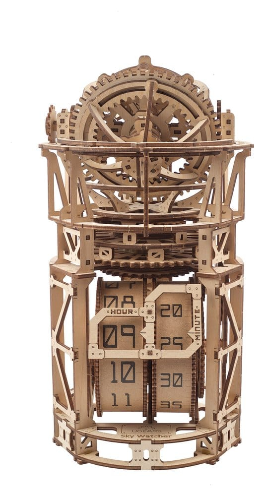 Ugears 3D Wooden Puzzle Sky Watcher Tourbillon Table Clock [23]