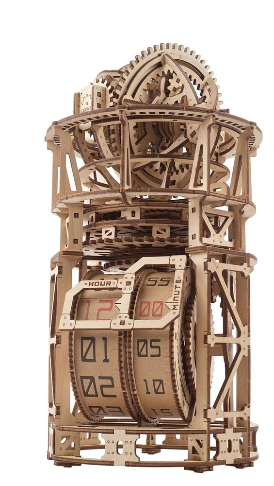 Ugears 3D Wooden Puzzle Sky Watcher Tourbillon Table Clock [20]