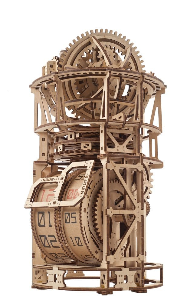 Ugears 3D Wooden Puzzle Sky Watcher Tourbillon Table Clock [18]