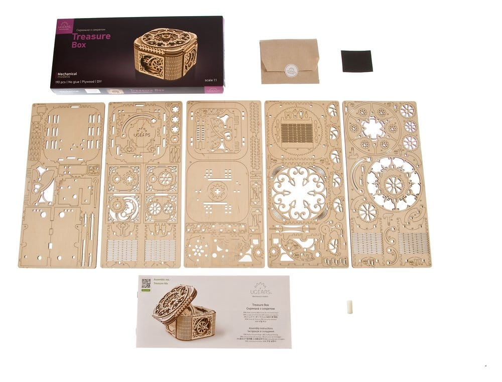 Ugears 3D Wooden Puzzle Treasure Box [3]