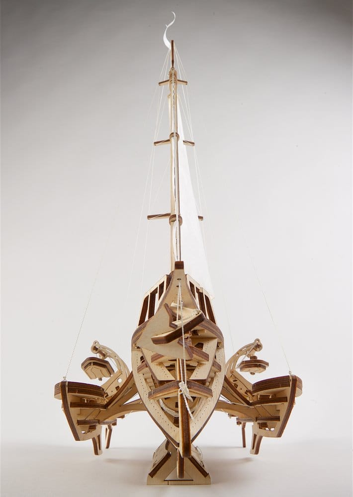 Ugears 3D Wooden Puzzle Trimaran Merihobus [8]