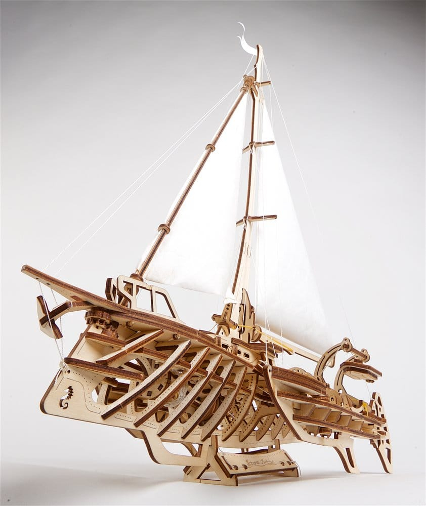 Ugears 3D Wooden Puzzle Trimaran Merihobus [6]
