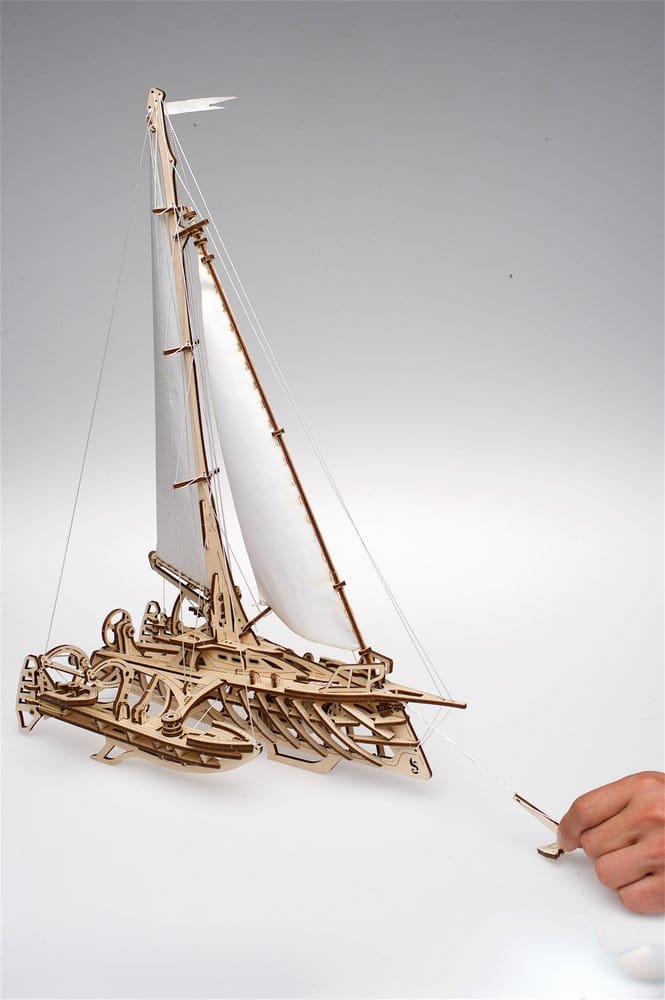 Ugears 3D Wooden Puzzle Trimaran Merihobus [16]