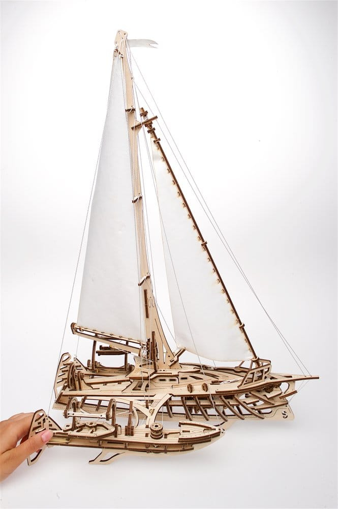Ugears 3D Wooden Puzzle Trimaran Merihobus [18]
