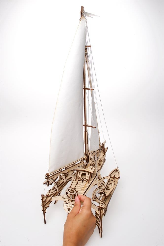 Ugears 3D Wooden Puzzle Trimaran Merihobus [10]