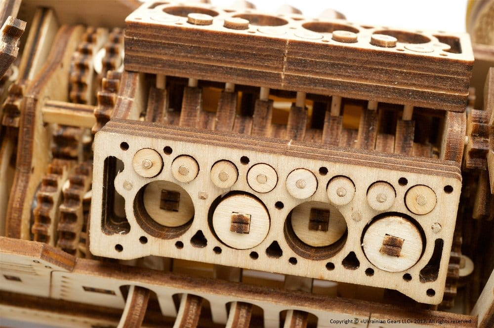 Ugears 3D Wooden Puzzle U-9 Grand Prix Car [7]