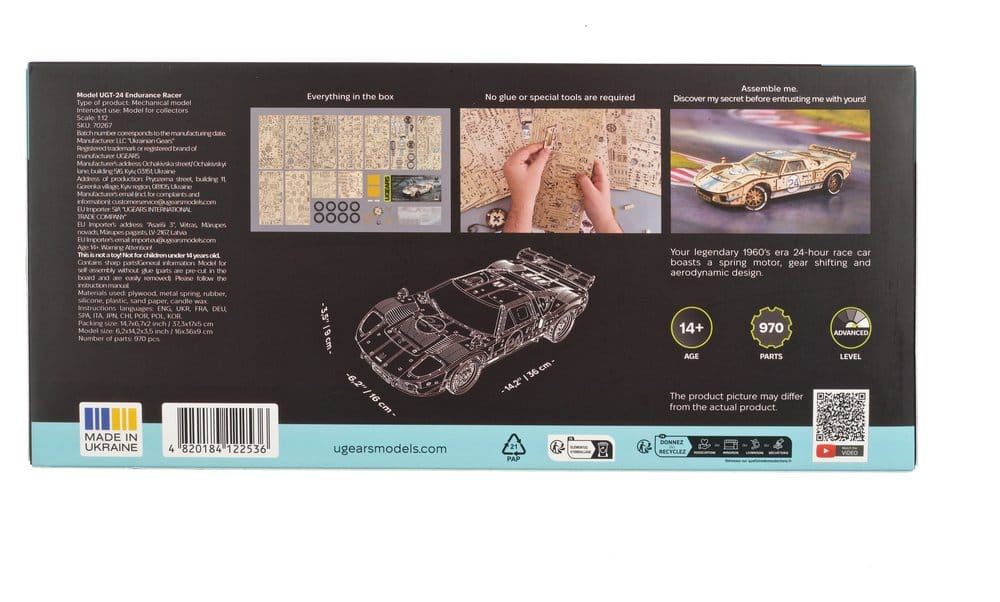 Ugears 3D Wooden Puzzle UGT-24 Endurance Racer [4]