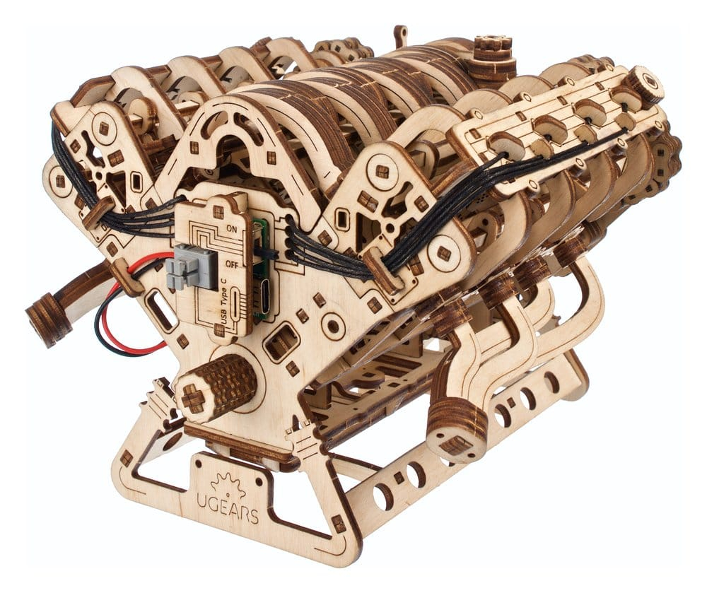 Ugears 3D Wooden Puzzle V8 Engine [18]