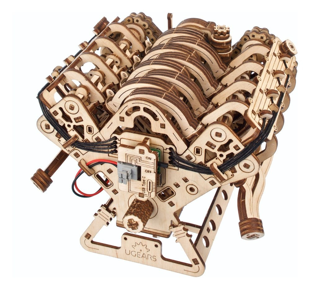 Ugears 3D Wooden Puzzle V8 Engine [17]