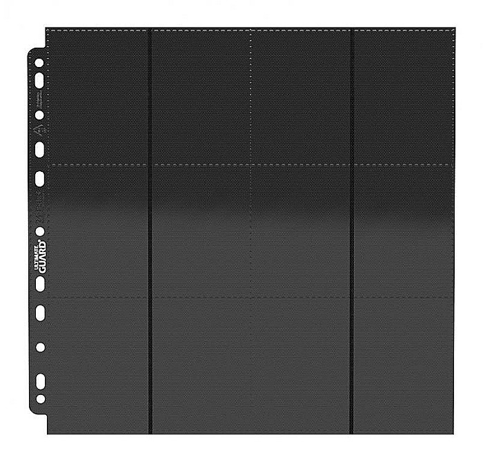 Ultimate Guard 24-Pocket QuadRow Pages Side-Loading Black (10 pagini) [3]
