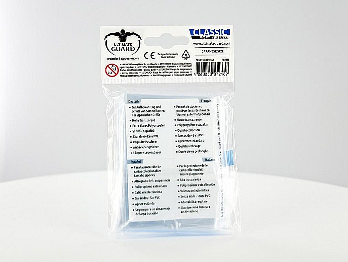 Ultimate Guard Classic Soft Sleeves Japanese Size Transparent (100) [3]